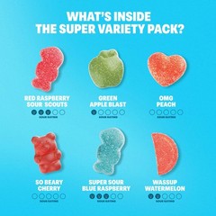 Shameless Snacks Sour Candy & Fruit – Gummy 6 Count (1 Pack)