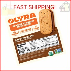 Olyra Creme Breakfast Biscuits – Dark Chocolate – Healthy Snacks for Kids and Ad