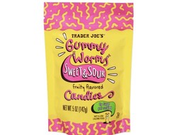 2 Pack – Trader Joe’s Sweet & Sour Gummy Worms Candies 5 oz each NEW