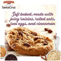 Pepperidge Farm Santa Cruz Soft Baked Oatmeal 8.6 Ounce (Pack of 1), brown