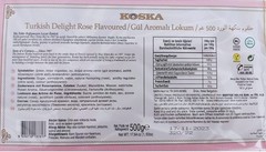 Turkish Delight Rose Flavoured 17.64 oz 1.10 Ibs 1 Pound (Pack of 1),