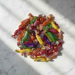 Assorted Colombina Fruit Chews Including Grape, Banana, Orange, Strawberry and G