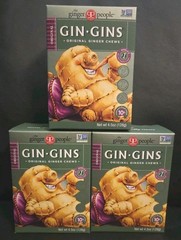 Gins Gins Original Ginger Chews Lot Of 3 Boxes (4.5oz Each) BB 04/2027 World’s#1