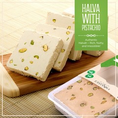 Eastanbul Halvah with Pistachio, 10.6oz, Turkish Halva, Tahini Halvah Pistachio