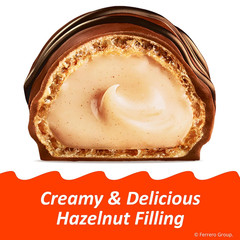 Mini Chocolate Bites with Crispy Wafer and Hazelnut Cream, Individually Wrapped,