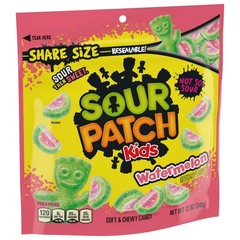 SOUR PATCH KIDS Watermelon Soft & Chewy Gummy Candy, Share Size, 12 oz