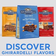 Ghirardelli Dark Square Chocolate Sea Salt Caramel – XL Bag – 12.7oz