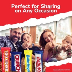 Individually Wrapped Full Size Crunch & Baby Ruth Chocolates – 31.2 oz Treat