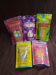 5 Pk Freeze Dried Candy Treats Watermelon HI CHEW AIRHEADS Sour Skittl BURSTS #2