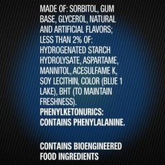5 Gum Peppermint Cobalt Sugar Free Chewing Gum 15 Pack of 10 Stick Packs