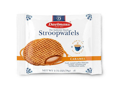 Caramel Stroopwafels – Individually Wrapped Waffle Cookies, Sweet Snack for Coff