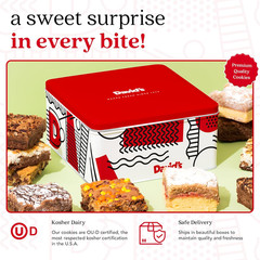 David’S Cookies Assorted Brownies & Crumb Cake Gift Tin 3Lbs – Delicious, Fresh