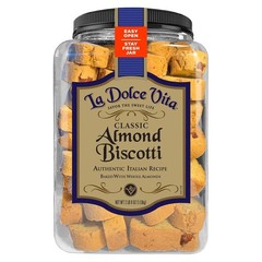 La Dolce Vita Classic Italian Biscotti Tub 40 Oz 65 Count Almond Anise Cookies