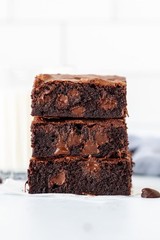 Fresh Baked Triple Dark Chocolate Brownies 8 Count Rich Moist Fudgy Brownie