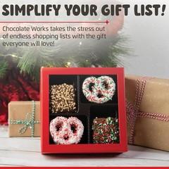 Chocolate Covered Graham Crackers & Pretzel Gift Box by Chocolate Covered