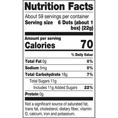 DOTS Individually Wrapped Candy – Original Gummy 55 Count, Lime,Orange