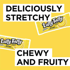 40x Pieces Laffy Taffy Banana Flavored Taffy Candy Pieces No Artificial Flavors!