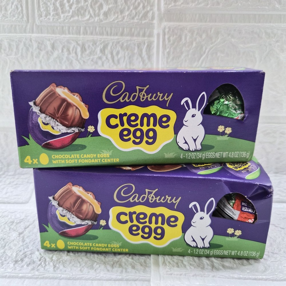Cadbury Cream Egg 4 Count Per Box Two Boxes For The Price Of 1! Exp 7/2026