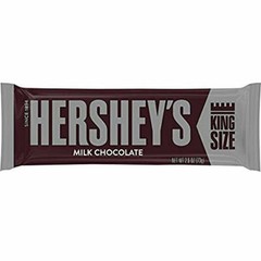HERSHEY’S Chocolate Candy Bars, King Size (Pack of 18)