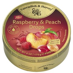 Cavendish & Harvey | Raspberry & Peach Filled Hard 6 Ounce (Pack of 1),