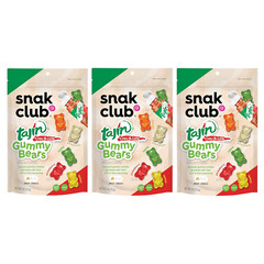 Tajin Gummy Bears, Assorted Fruit Candy Gummies with Chili and Lime Seasoning, M