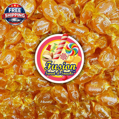 Honey Filled Hard Candy, 1 Pound Bulk Bag, Individually Wrapped | Approx. 90 Pie