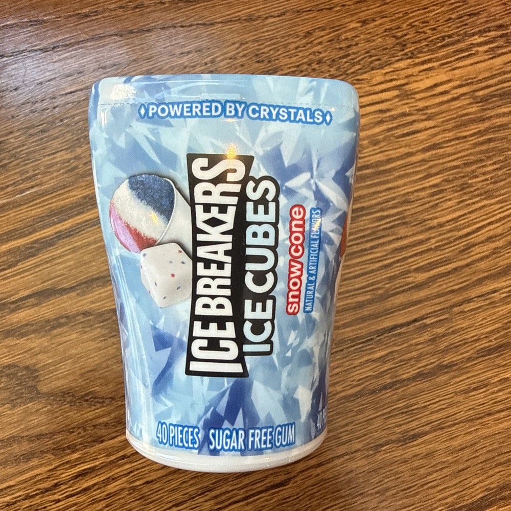 Ice Breakers Ice Cube Snow Cone 40-Piece Bottle New
