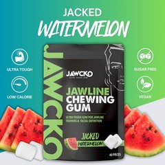 Watermelon Jawline Chewing Gum | 40 Pieces | Sculpt Tone Jaw