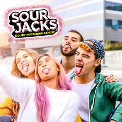SOUR JACKS, Sour Gummy Candy, Variety Pack, 75 0.5 Oz Snack-Size Pouches, Waterm