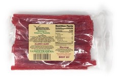 Kennys Licorice Twists, Cherry, 1 Pound 1 (Pack of 1), Red