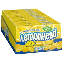 Lemonhead Hard Lemon Candy, 5 Ounce Movie 5 (Pack of 12), Yellow,Red