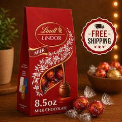 Lindt Lindor Milk Chocolate Candy Bag Truffles, 8.5 oz – Free Shipping
