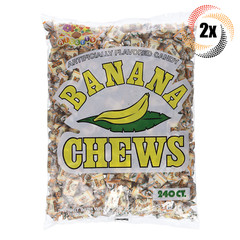 2x Bags Alberts Fruit Banana Chews Assorted Flavors | 240 Candies Per Bag