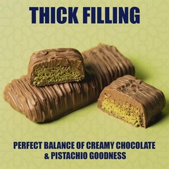 Lovetta Dubai Pistachio Knafeh Chocolate Bar 3.25oz Individually Wrapped