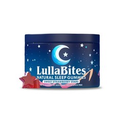 LullaBites – Natural Sleep Gummies – Made in USA – With 5-HTP, L-Theanine,…
