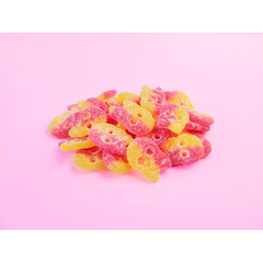 BUBS Sour & Sweet Swedish Candy Mix Strawberry Vanilla, Tutti Frutti, Lemon 10oz