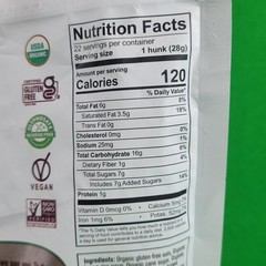 Heavenly Hunks Organic Oatmeal Dark Chocolate Cookies 22 Oz EXP 01/2027