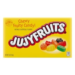 Wonka Jujyfruits Gummy candy, Assorted Candy, 5 Pack of 12, Orange,Lime