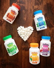 Zellie’S | 100% Xylitol Sugar Free Cool Mint Breath Mints | Non-Gmo, Low-Calorie