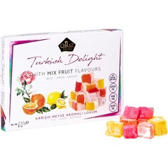 Cerez Pazari Turkish Delight with Rose, Orange and Lemon 7 Ounce (Pack of 1)