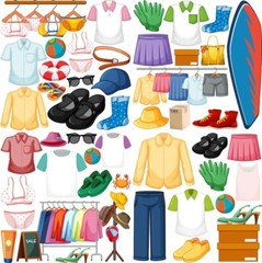 Accessories, home goods, boxed candy, snacks