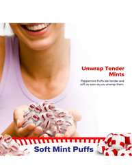 Soft Peppermint Puffs, Soft Peppermint Candy, Soft Mints Individually Wrapped Ca