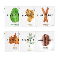 Natural Chewing Gum Variety Pack Plastic-Free Kosher Non-GMO 90 pcs
