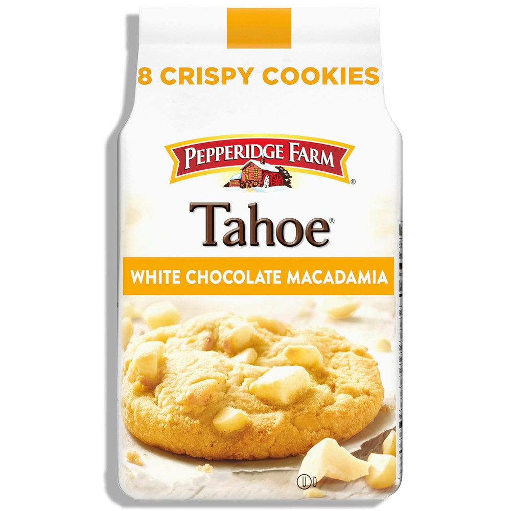 Pepperidge Farm Tahoe Crispy White Chocolate Macadamia Nut Cookies, 7.2 OZ Bag (