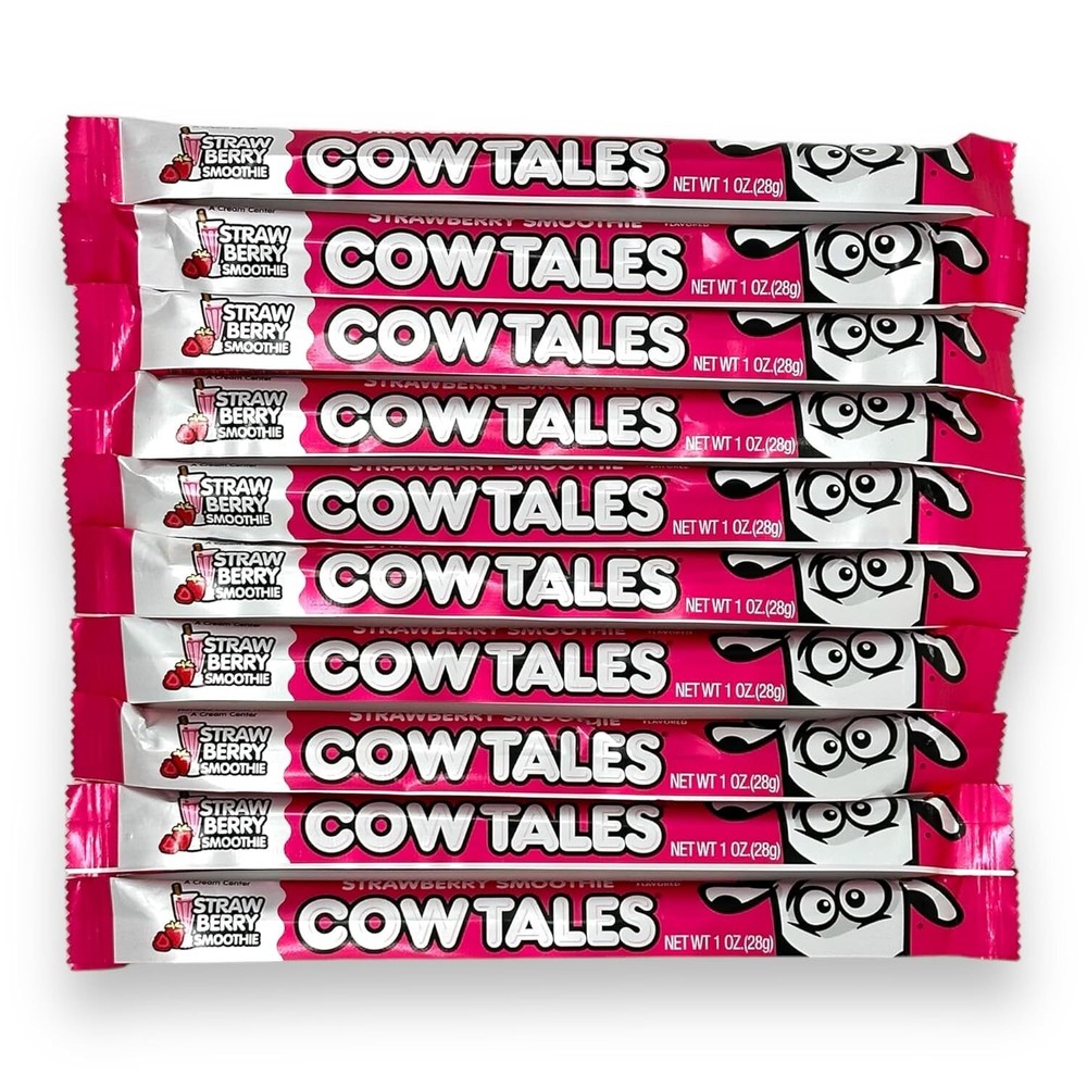 MINIS COW TALES Goetze’s STRAWBERRY SMOOTHIE TASTY~LIMITED VALUE BULK BAG NOW!!!