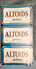 6 PACK ALTOIDS Classic Wintergreen Curiously Strong Breath Mints 1.76 oz Tin