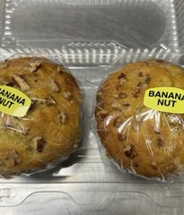 Banana Nut Muffins -4 Count Jumbo – Individually Wrapped