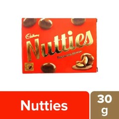 5 x Cadbury Nutties Chocolate 30 grams pack Vegetarian (1.05 oz) Chocolates