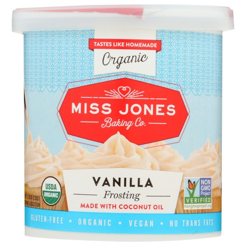 Organic Frosting Gluten Free Vanilla 11.29 Oz(Case Of 6) By Miss Jones Baking Co