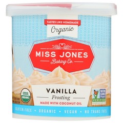 Organic Frosting Gluten Free Vanilla 11.29 Oz(Case Of 6) By Miss Jones Baking Co